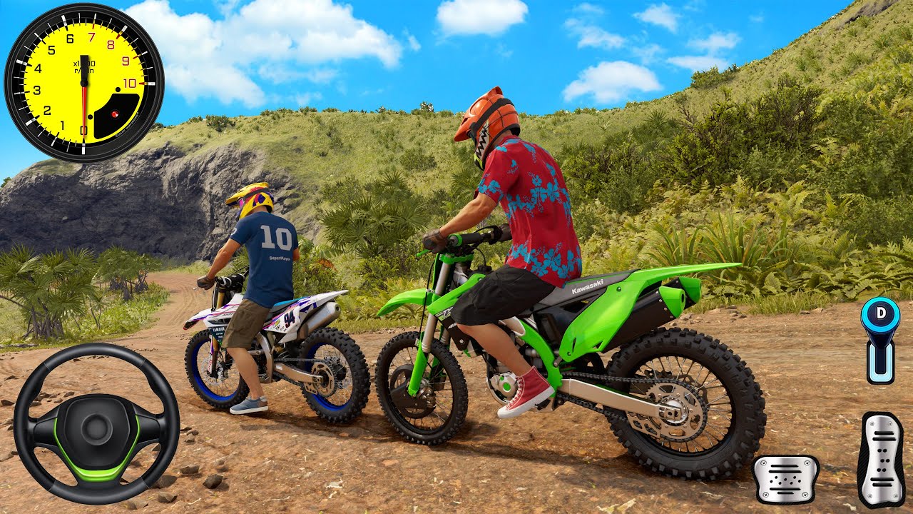 Impossible Motocross Dirt Bike Offroad Racing 3D #2 - Motor Bike Stunts Racer 2026 - Gameplay FHD