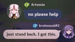 I joined a random genshin player and this happened.