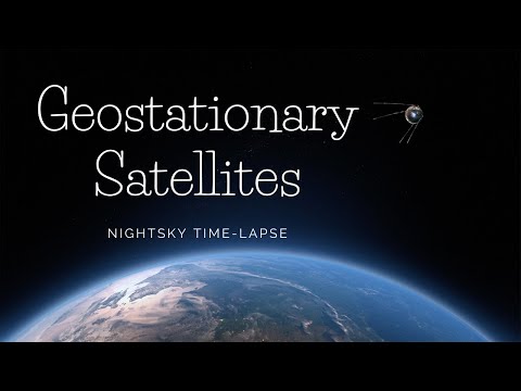 Geostationary Satellites | Night Sky Time-lapse