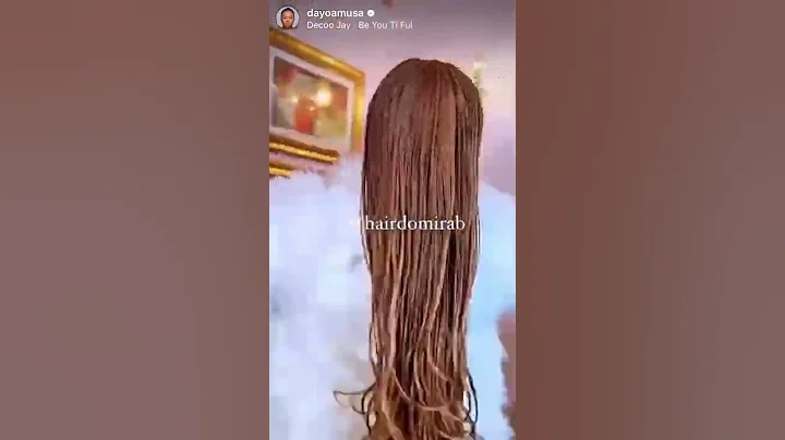 Dayo Amusa hair is beautiful and she uses the Be You Ti Ful song in her video