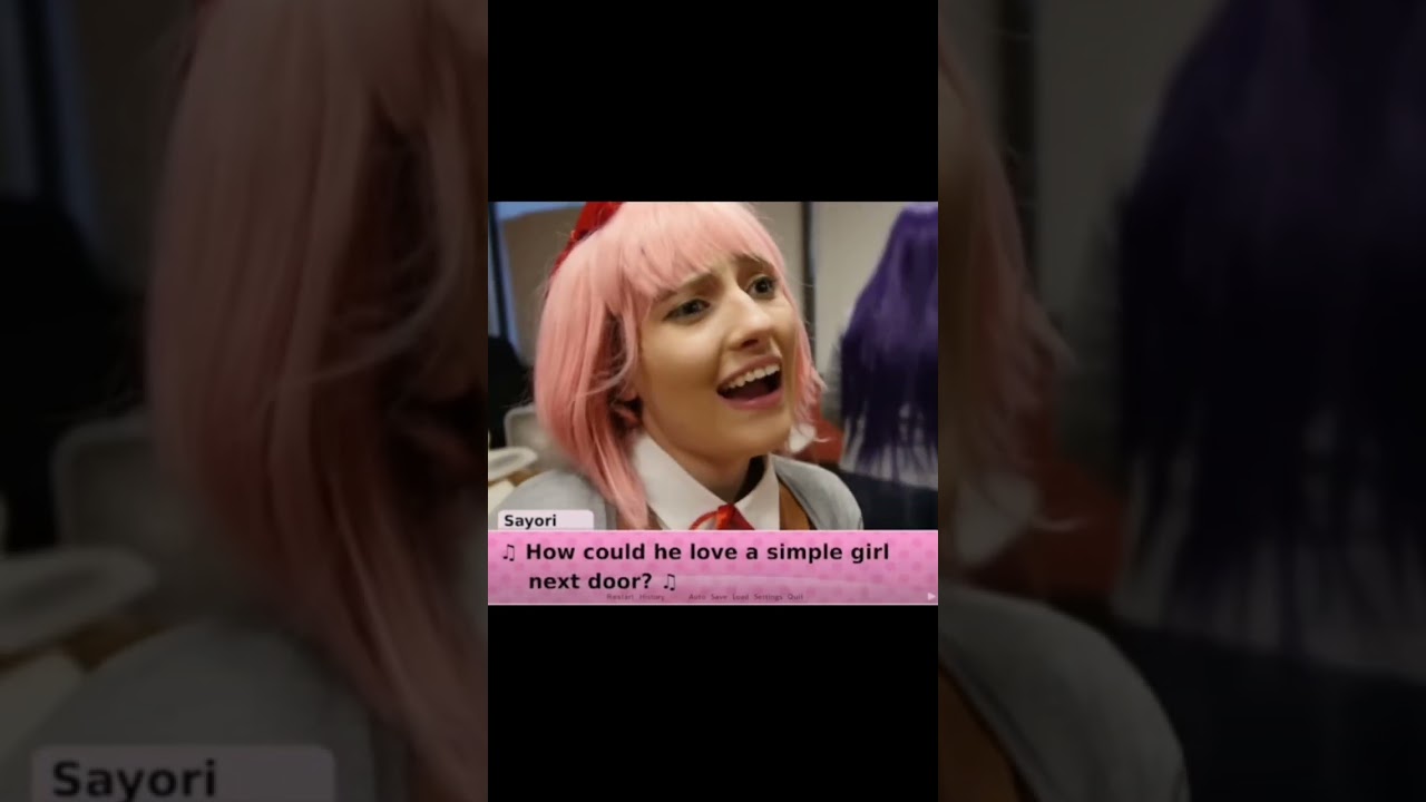 GIRL NEXT DOOR?!?!?! #dokidokiliteratureclub #ddlcsayori #deltarune #noelledeltarune #deltarunememe