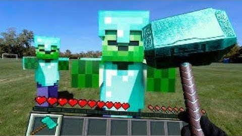 MIRL Minecraft in Real Life Minecraft Real Zombie POV Realistic Texture Pack (POV Live Action) 13+