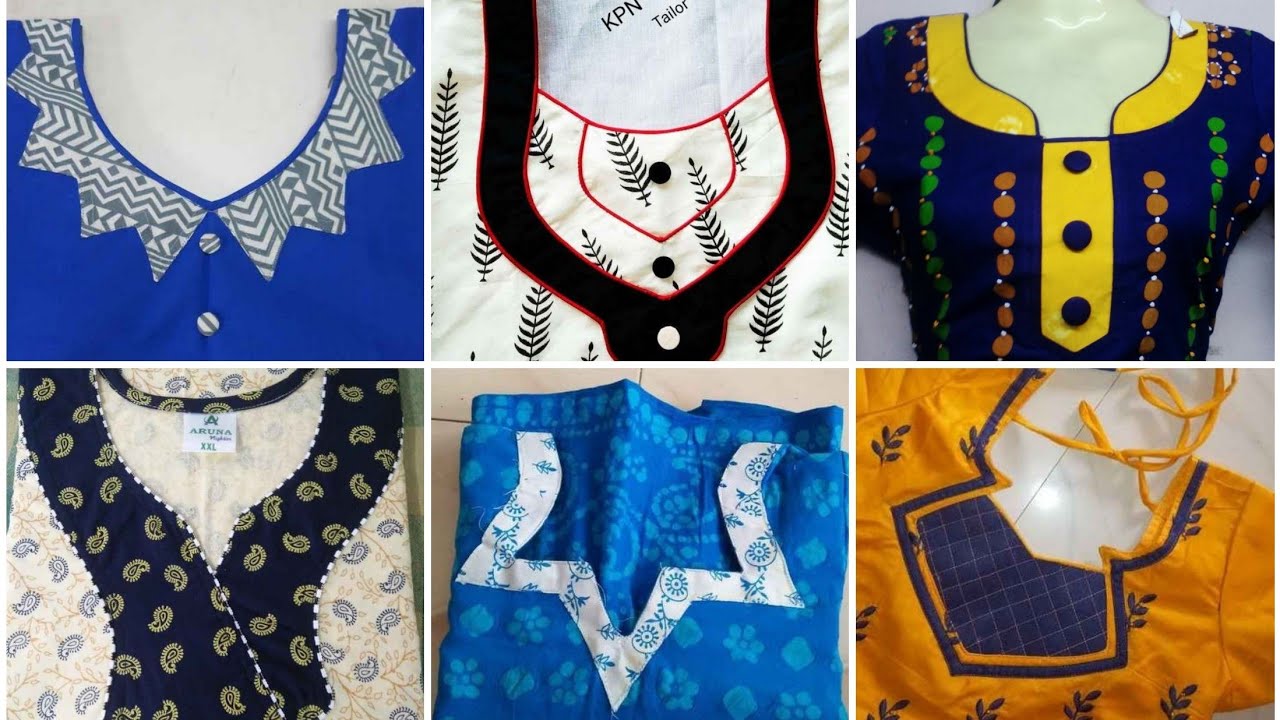 designer neck latest kurti neck design neckline design | Costura, Corte