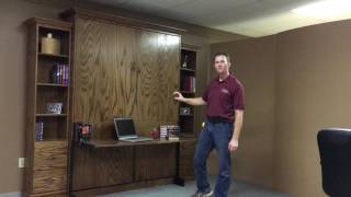 Alpha Murphy Bed With Stay Level Desk