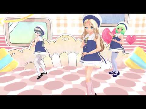 【うちの子ＭＭＤ】虎視眈々 _ covered by 幸祜様　アガちん様ダンス・カメラモーション　をうちの子リサ、スズラン、モクレンに踊ってもらいました。