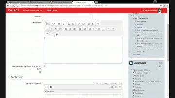 Video tutorial "Aprendiendo a usar el editor de texto de Moodle"