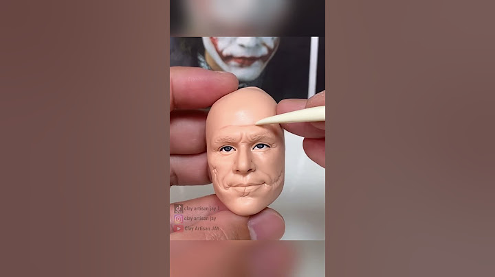 Clay Artisan JAY ：Crafting a Joker Portrait from Cla