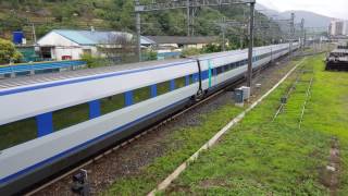 마산발 용산행 KTX #410 밀양역 발차영상