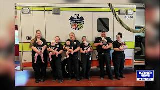 EMS crew welcomes 8 babies in 18 months
