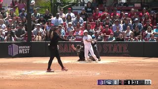 HIGHLIGHTS: Nevada at San Diego State Softball 4/28/2024