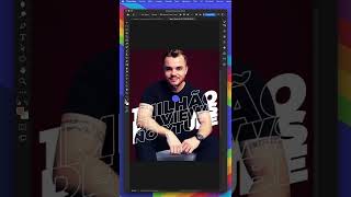 Efeito de imagem em texto vazado no Photoshop - Especial 1M de views #Shorts Efeito de imagem em texto vazado no Photoshop - Especial 1M de views #Shorts