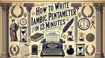 How to Write Iambic Pentameter: A 13 Minute Crash Course (Ep 11, Part 3)