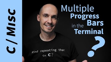 How do I make multiple concurrent progress bars in the terminal? (tutorial in C)