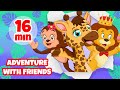 Adventure with friends  giramille em ingls 16 min  desenho animado musical