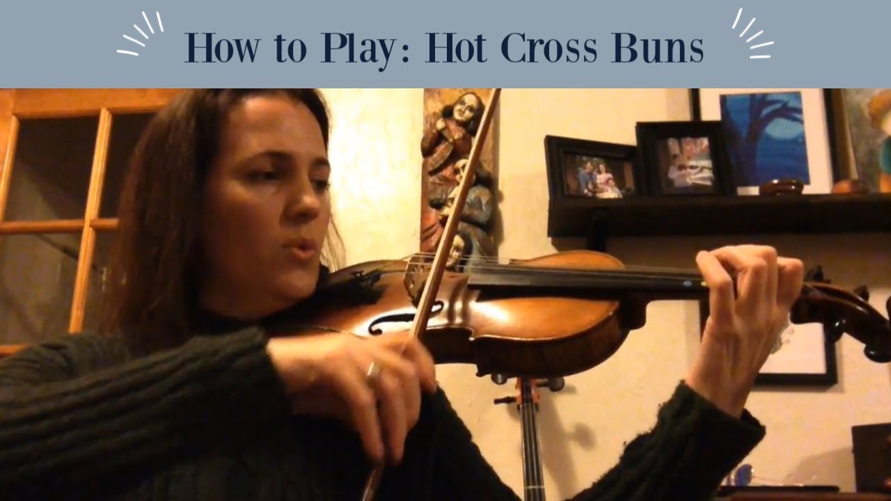 Learn To Play Hot Cross Buns On The Violin on the E String - YouTube.