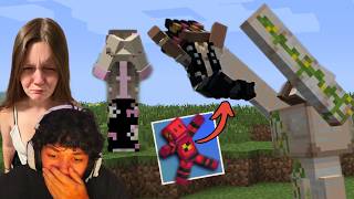 My GF RAGEQUIT Because Of This Minecraft MOD... (Ragdoll Reactions) (EP 1)