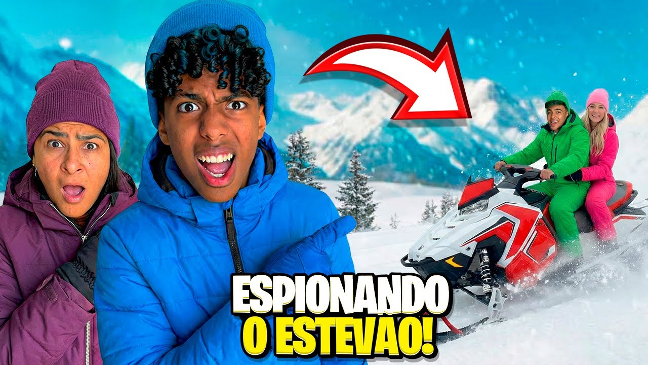 ESPIONAMOS O ESTEVÃO NA VIAGEM E DESCOBRIMOS UM SEGREDO…