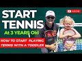 Tennis lessons for kids  teaching tennis for 3 year old  toddler tennis with coach liz carpenter