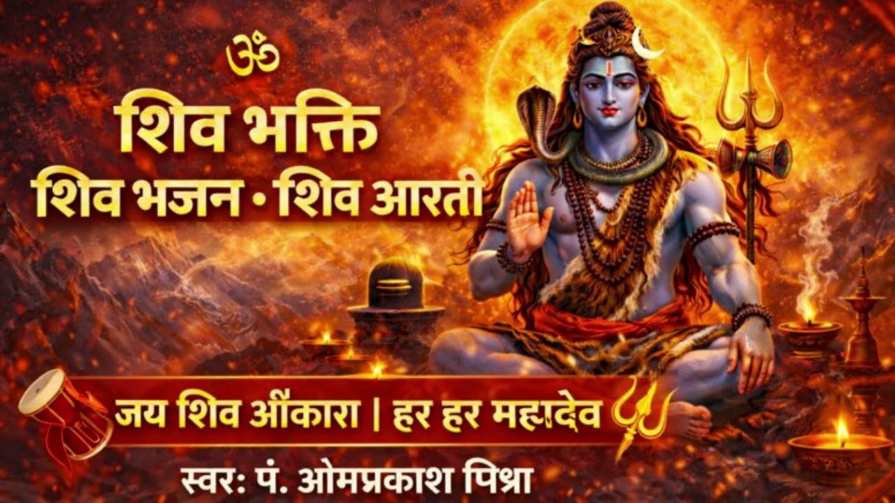 शिव आरती – जय शिव ओंकारा 🙏 | स्वर: पंडित ओमप्रकाश मिश्रा | Shiv Aarti