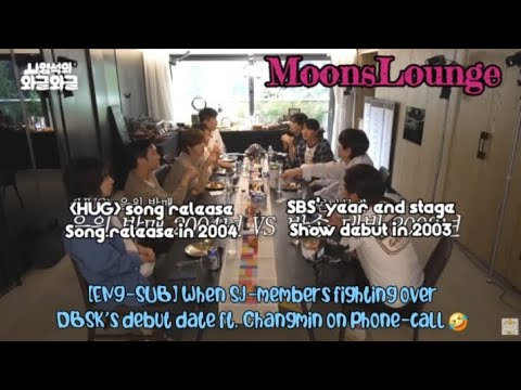 [ENG-SUB] When SJ-members fighting over DBSK's debut date ft. Changmin on phone-call 🤣