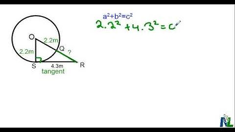 Using Tangent Radius Property to find Length