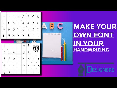 Creat Your own handwriting Font||Build Your own Font in 7 minutes