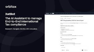 AI Tax Assistant for Pillar Two | XatBot by Orbitax