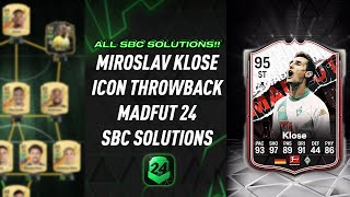 MIROSLAV KLOSE | ALL 18 SBCS | (Easiest Way Possible) | MadFUT 24