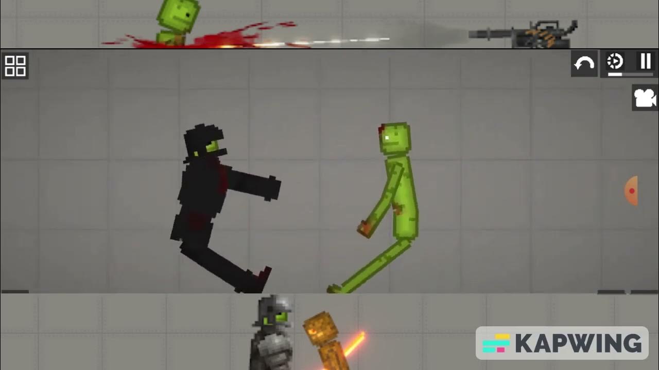 (Melon Playground) White Eye Vs Black Medieval Armour YouTube