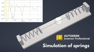 Dynamic Simulation of compression springs - Autodesk Inventor 2025 #tutorial