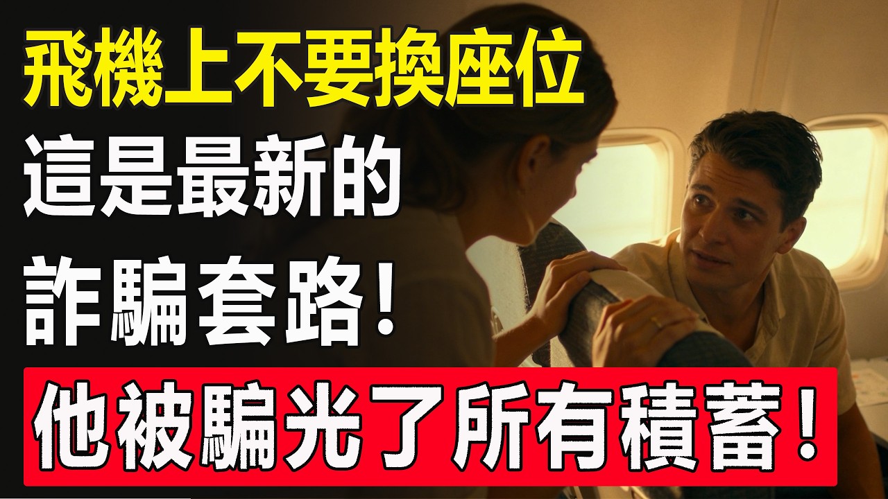 026 最新騙局！飛機換座 = 騙光積蓄，3 個套路專坑心軟的人！#飛機詐騙 #出行避坑 #換座騙局 #財產安全 #防詐騙技巧 #乘機安全 #最新騙局警示