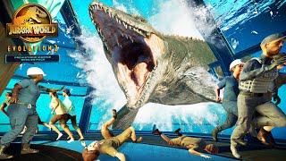 MOSASAURUS BREAKS VIEWING DOME!?  Jurassic World Evolution 2 Prehistoric Marine Species DLC Update