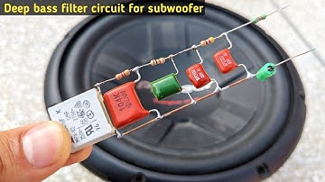 How to make bass booster circuit | Low pass filter circuit for subwoofer | Deep bass filter circuit
