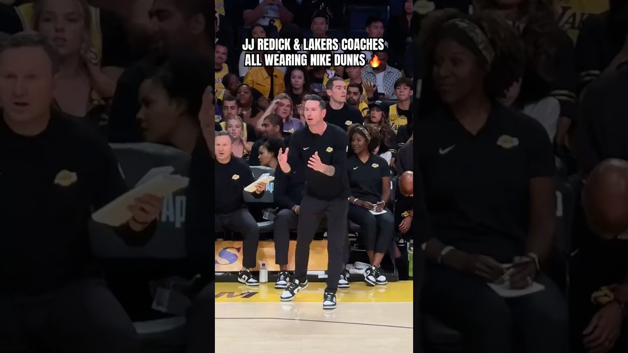 Whole Lakers staff rocking the “Panda” dunk lows 👟 (via LADEig/X)
