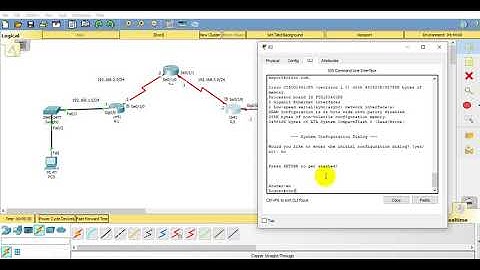 Cấu hình giao thức định tuyến OSPF trên Packet Tracer