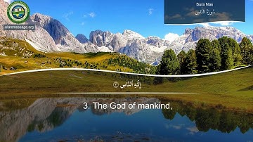 سورة 114. الناس (ترجمة باللغة الإنجليزية) | مشاري بن راشد العفاسي