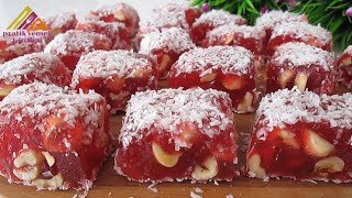 "Turkish delight". Recipe is an extremely famous Turkish dish. Only 3 ingredients..