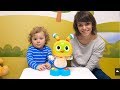 Видео для Малышей - Интерактивный Робот Зайчик БИБО и малыш Никита. Игры для самых маленьких детей