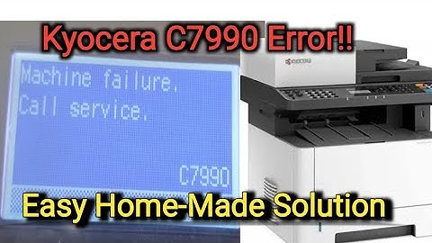 Kyocera printer error C7990 solved.