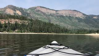 Kayaking Beautiful Haviland Lake, north of Durango, Colorado