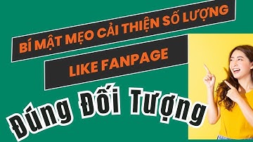 Bí Mật Mẹo Cải Thiện Số Lượng Like Fanpage Đúng Đối Tượng
