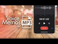 How to Convert iPhone Voice Memo to mp3 (without iTunes)