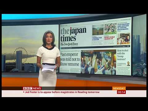 Emperor Hirohito stopped