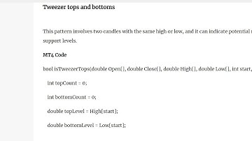 All-In-One Candlestick Patterns MT4 MQL4 Code for Profit