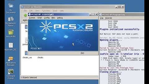 Showing off a crash that occurs when trying to play a game via a XP build of PCSX2 under ReactOS