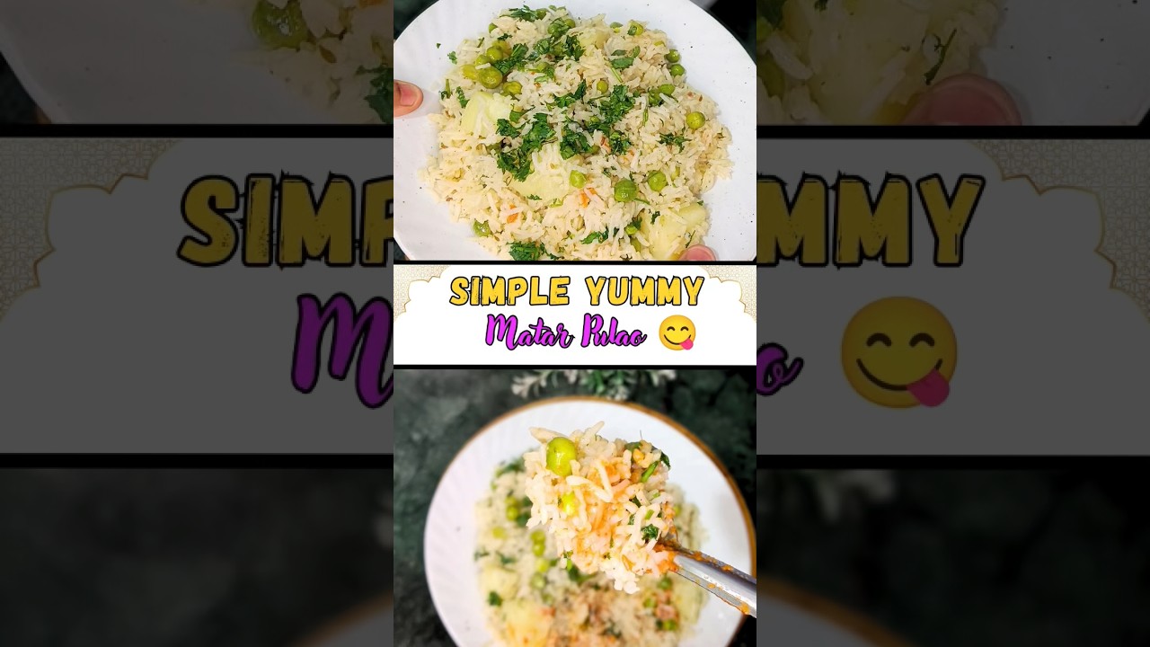 Simple & Yummy Matar Pulao😋❤️