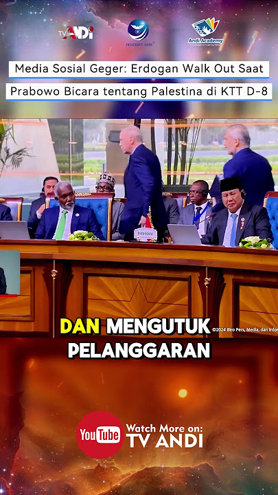 Geger Erdogan Walkout Saat Prabowo Pidato #indonesia #politics #international #erdoğan