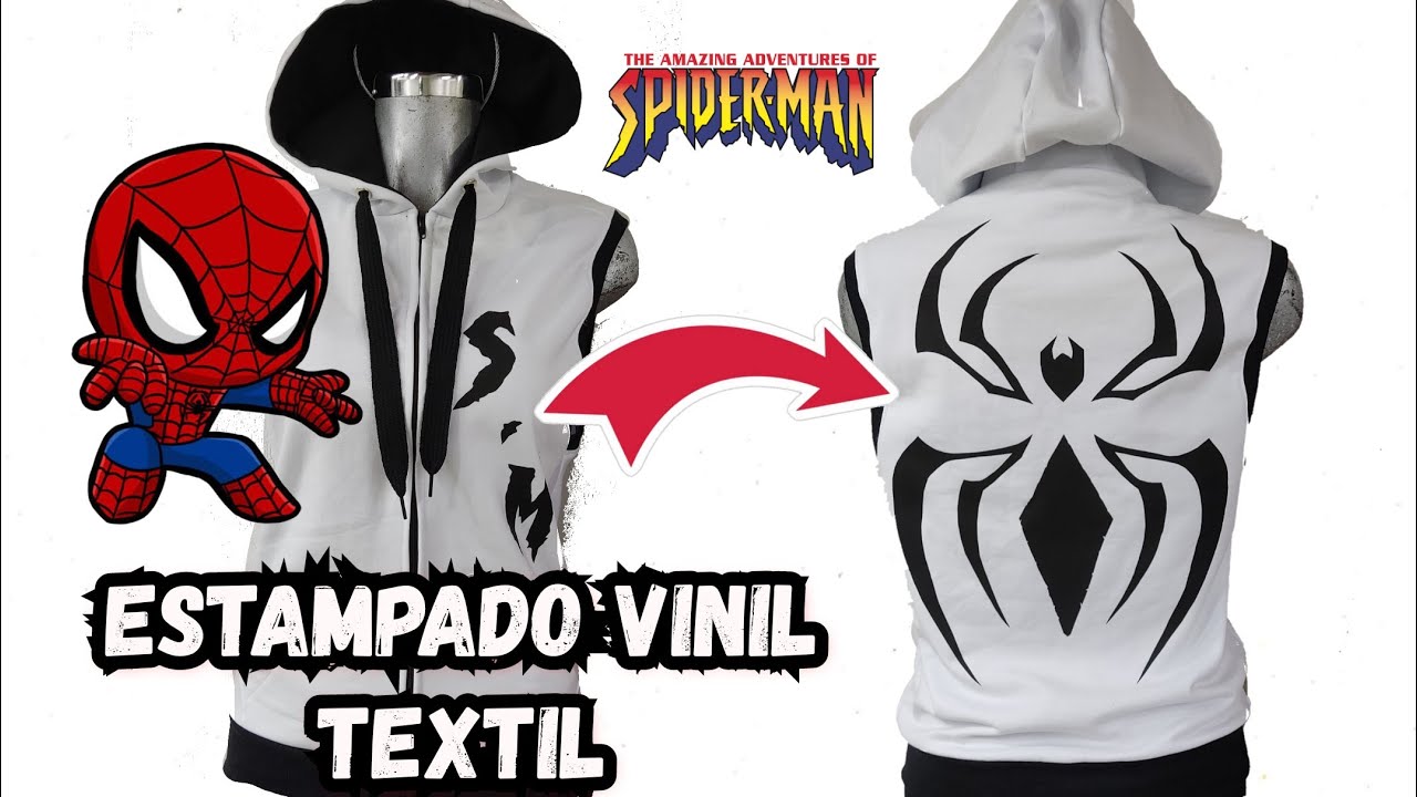 ESTAMPADO EN VINIL TEXTIL / Chaleco En Felpa / De Sudadera a Chaleco Personalizado - YouTube