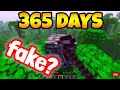 Airz breaking bedrock in minecraft for 365 days fake