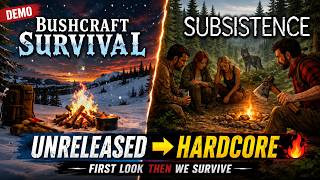 UNRELEASED Bushcraft Survival First Look ❄️➜ Subsistence Hardcore Chaos w/ PhilliWilli 🔥
